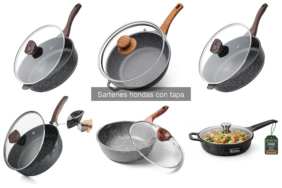 Materiales de sartenes hondas con tapa y su impacto en la cocción