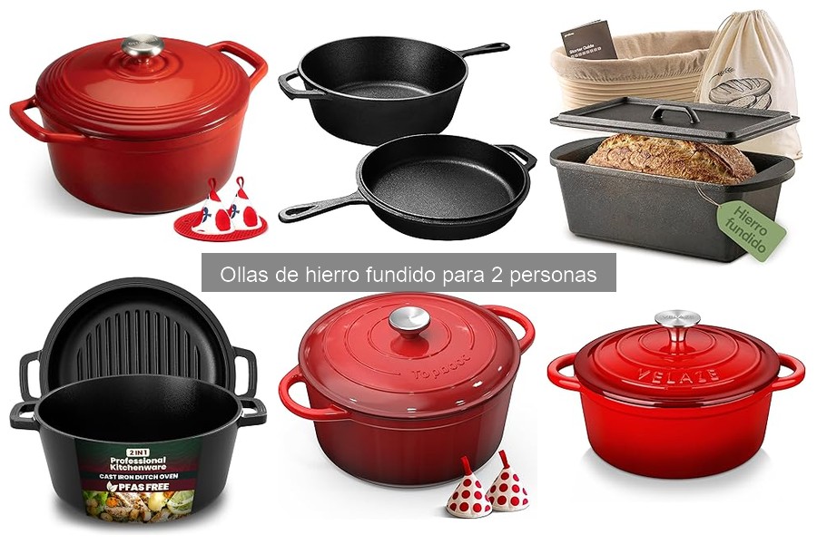 Mejora la Cocción en Ollas de Hierro Fundido para 2 Personas