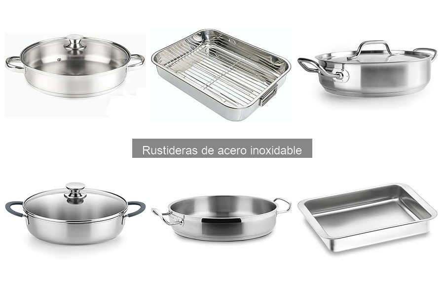 Mejores accesorios para rustideras de acero inoxidable