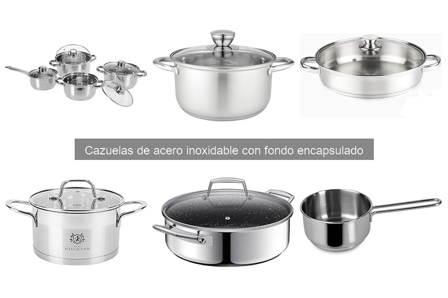 Mejores cazuelas de acero inoxidable para inducción