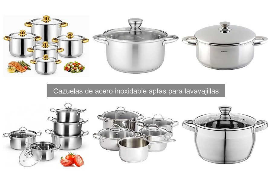 Mejores marcas de cazuelas de acero inoxidable para lavavajillas
