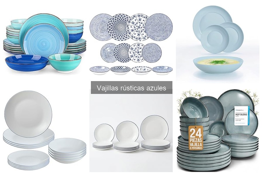 Mejores marcas de vajillas rústicas azules para tu hogar
