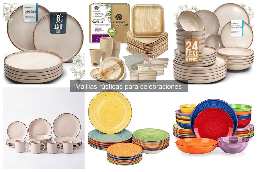 Mejores marcas de vajillas rústicas para celebraciones familiares