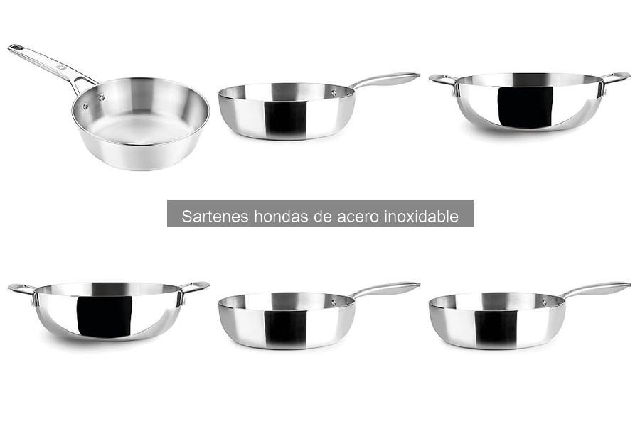 Mejores ofertas y precios de sartenes hondas de acero inoxidable