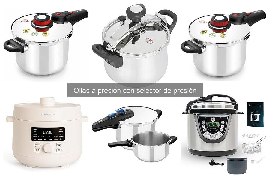 Mejores ollas a presión con selector para familias grandes