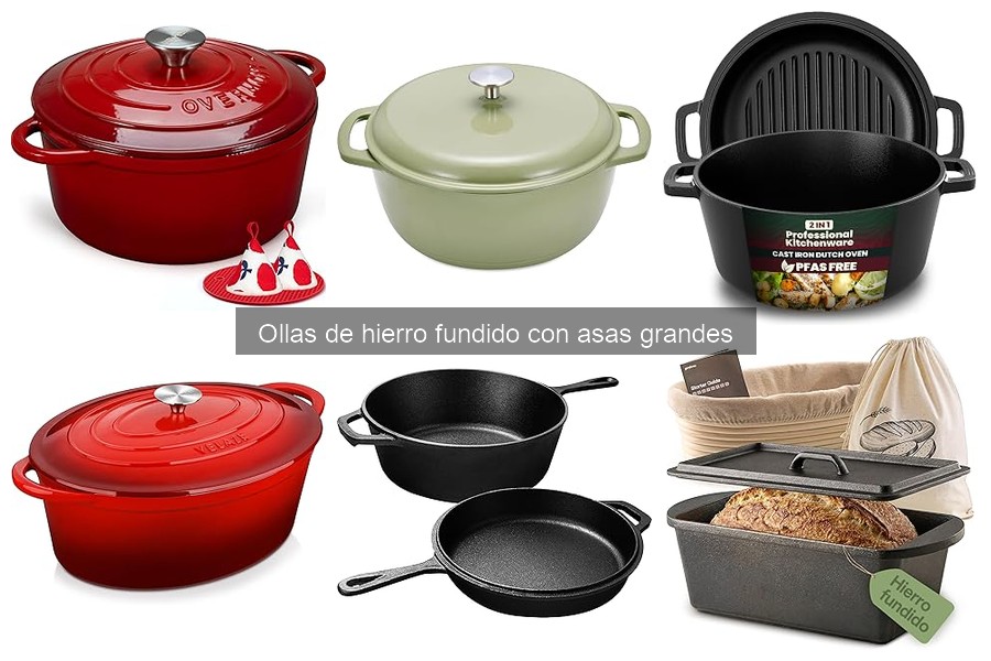 Mejores ollas de hierro fundido con asas grandes para principiantes