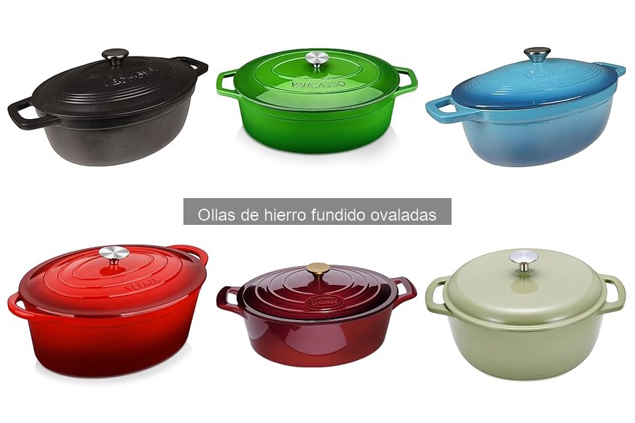 Mejores ollas de hierro fundido ovaladas para cocinar a fuego lento