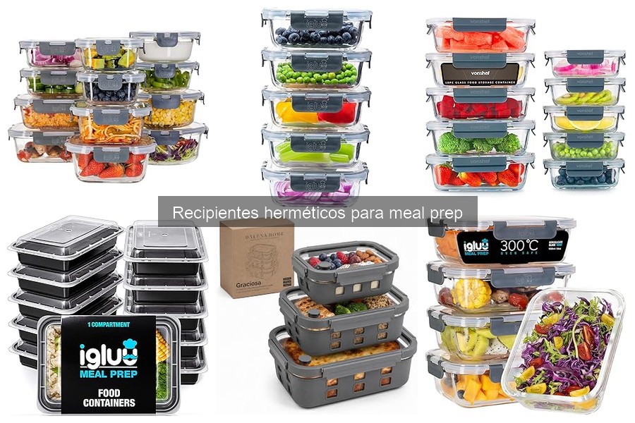 Mejores recipientes herméticos para meal prep en 2023