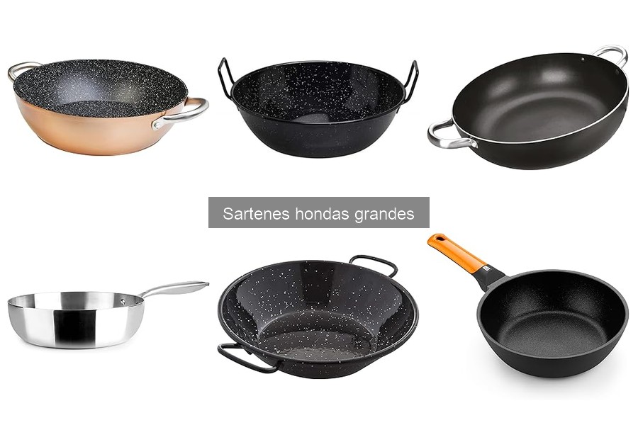 Mejores sartenes hondas grandes para cocina tradicional