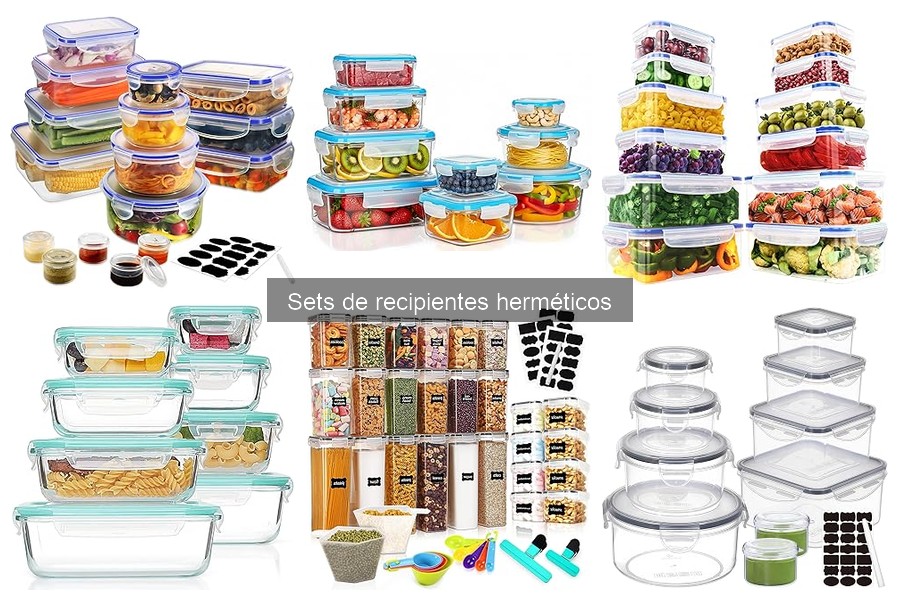 Mejores sets de recipientes herméticos para conservar alimentos