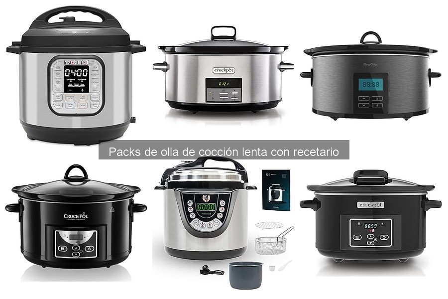 ¿Merece la pena un pack de olla de cocción lenta con recetario?