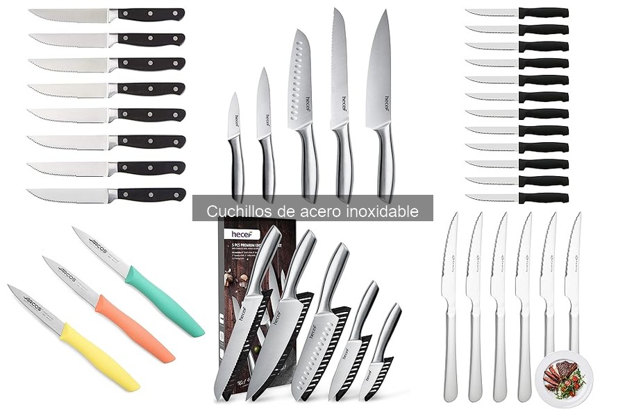 Ofertas y precios de cuchillos de acero inoxidable en Amazon