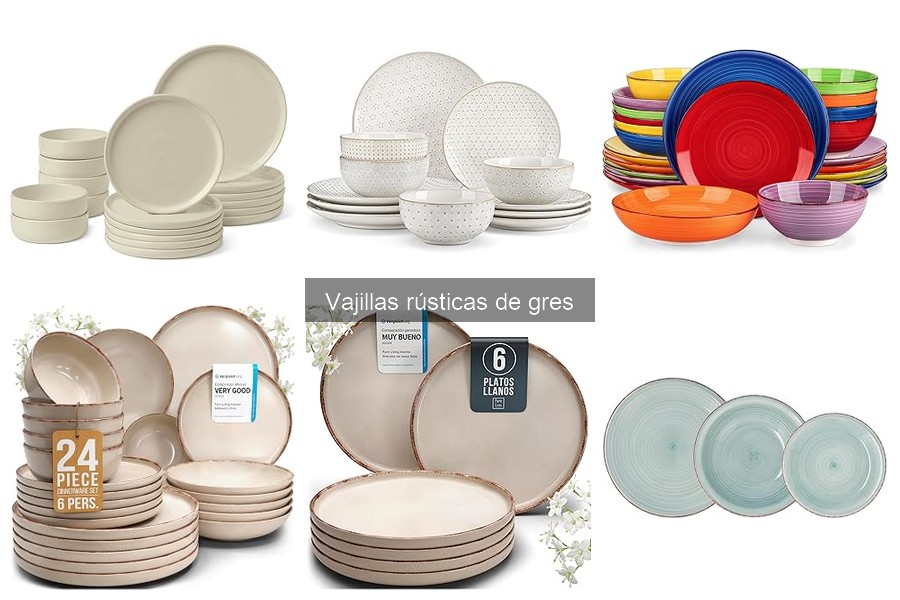 Opiniones sobre vajillas rústicas de gres: reseñas y comparativas