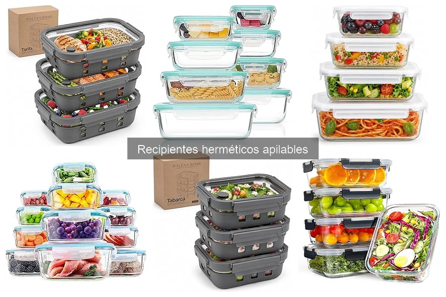 Precio promedio de recipientes herméticos apilables