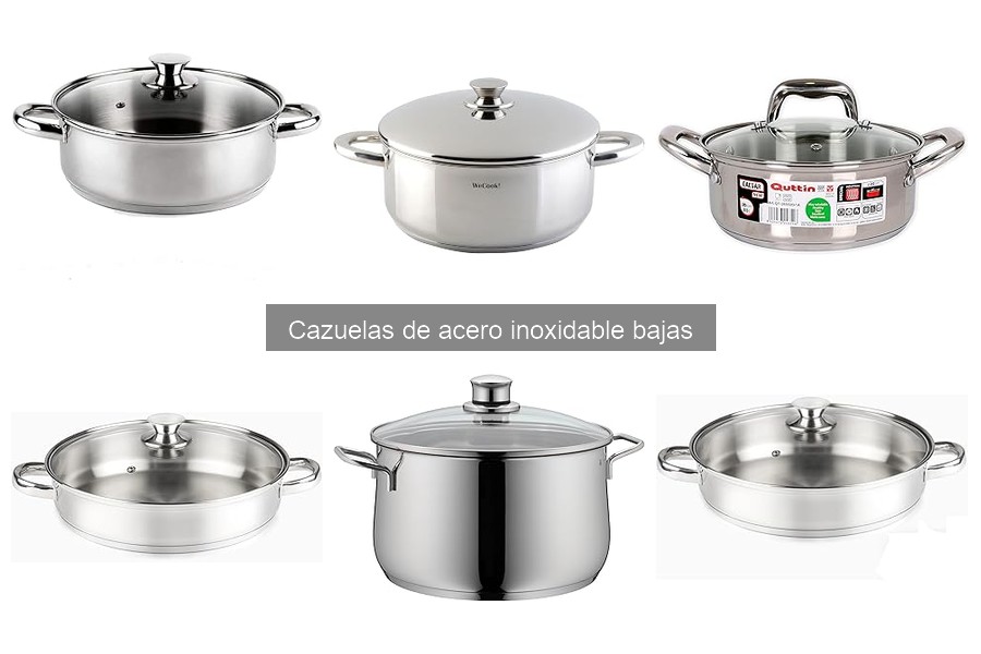 Precios de cazuelas de acero inoxidable bajas en Amazon