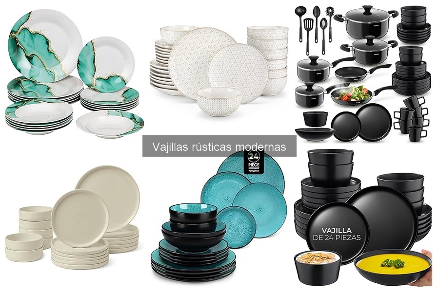 Precios de Vajillas Rústicas Modernas: ¿Qué Esperar?