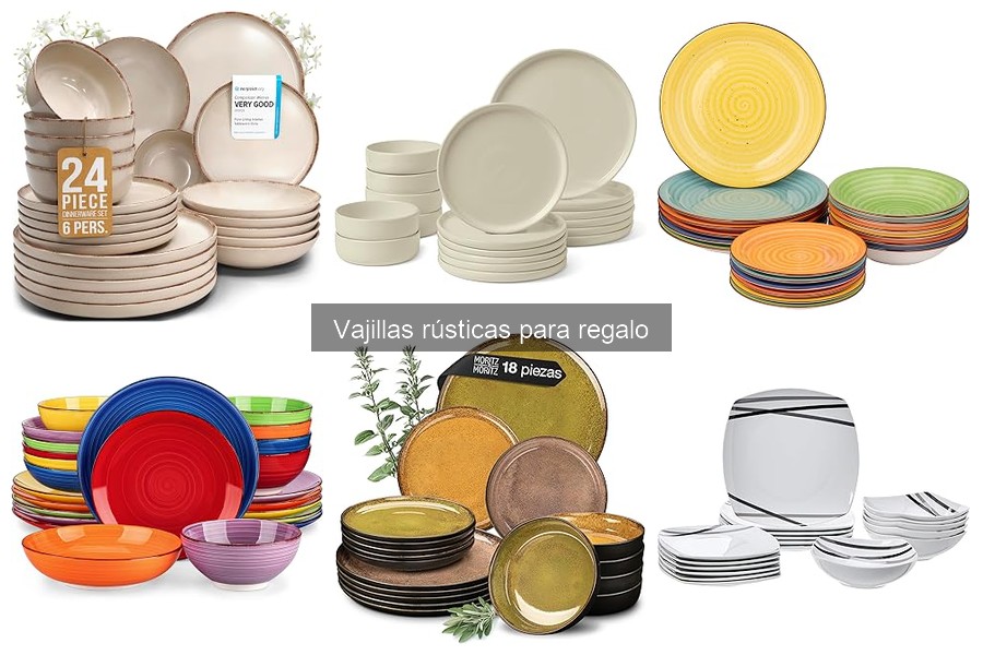 Problemas comunes al elegir vajillas rústicas para regalo