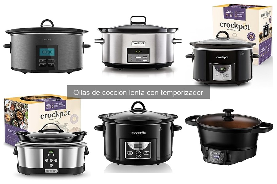 ¿Qué es una olla de cocción lenta con temporizador?