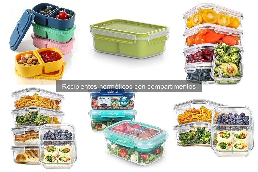¿Qué son los recipientes herméticos con compartimentos?