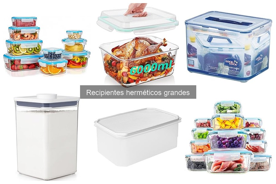 ¿Qué son los recipientes herméticos grandes? Descúbrelos aquí