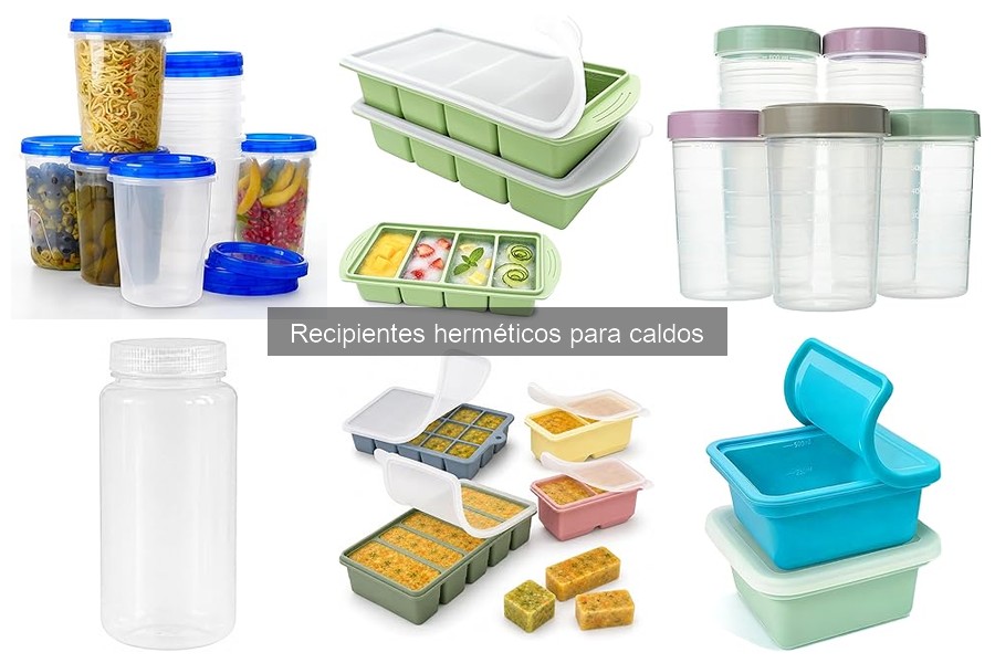 ¿Qué son los recipientes herméticos para caldos?