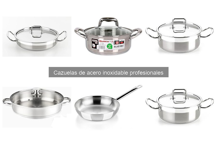 Recetas fáciles en cazuelas de acero inoxidable profesionales