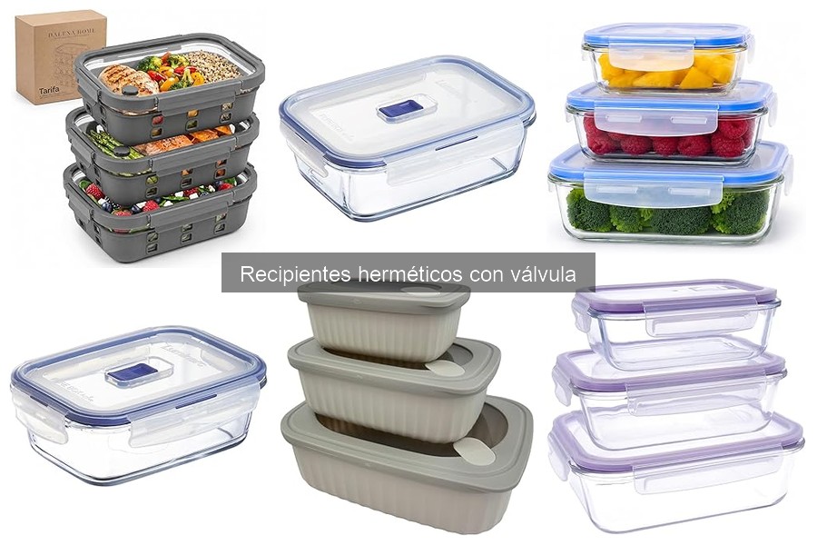 ** Recipientes herméticos con válvula vs. otros métodos de almacenamiento