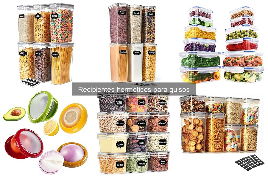 Recipientes herméticos: Conserva tus guisos frescos y sabrosos