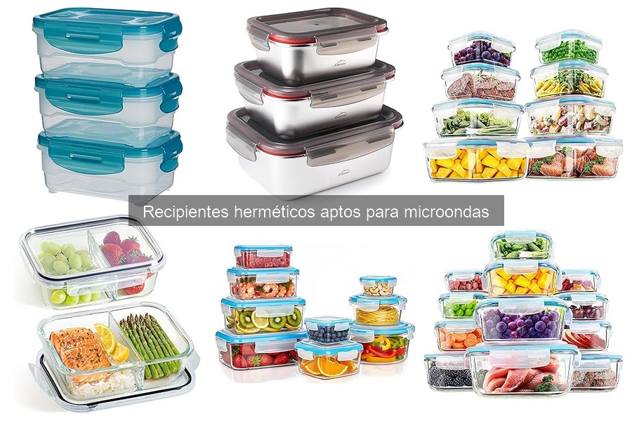 Recipientes herméticos para microondas vs. normales: diferencias