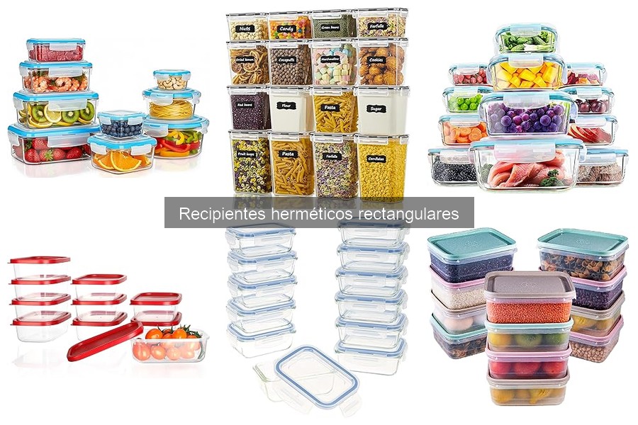 Recipientes Herméticos Rectangulares para Comidas al Aire Libre