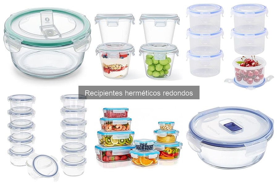 Recipientes herméticos redondos: beneficios y características