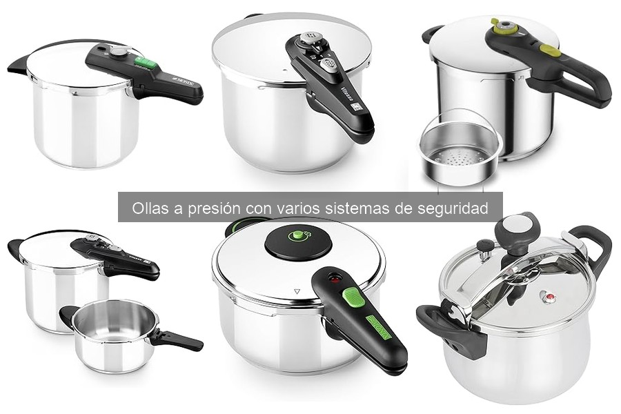 Seguridad de las ollas a presión con múltiples sistemas de seguridad