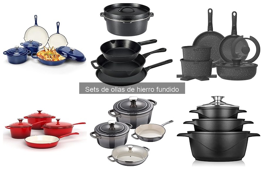 ** Sets de ollas de hierro fundido: características y fabricación