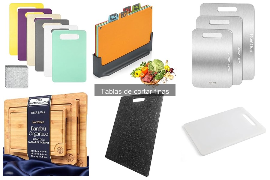 Tablas de cortar finas: ¿mejor para carne o verduras?