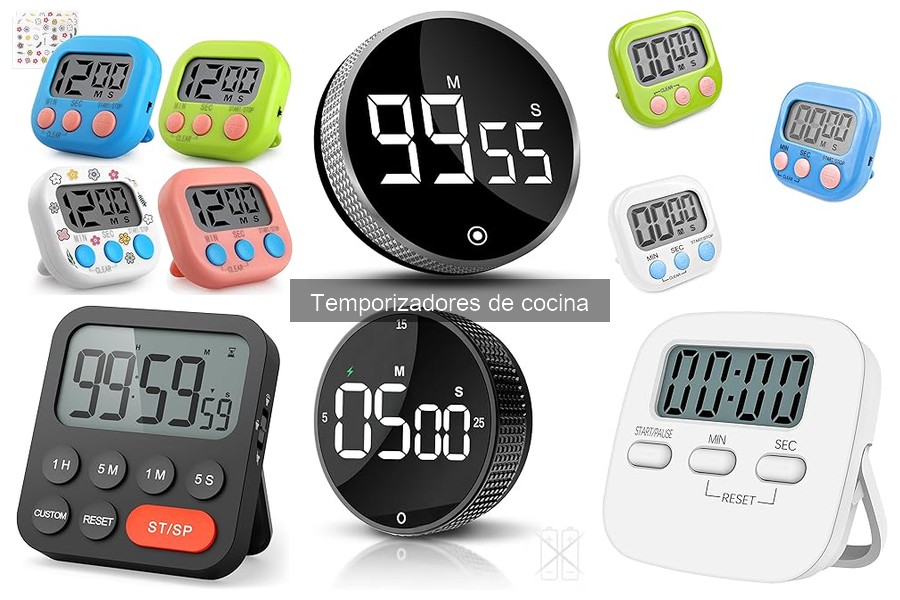 Temporizadores de cocina para recetas de guisos y asados