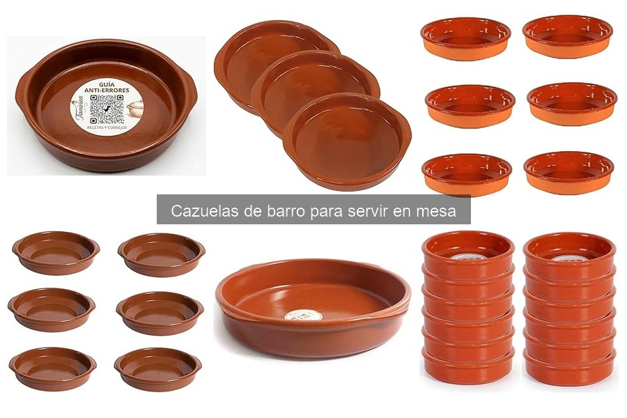 Tipos de cazuelas de barro: diferencias y usos