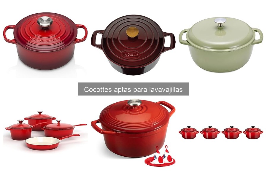 Tipos de cocottes aptas para lavavajillas en 2023