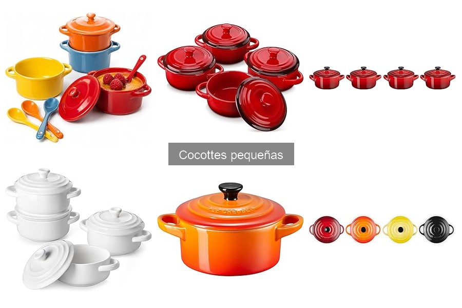 Tipos de cocottes pequeñas: materiales y formas explicados