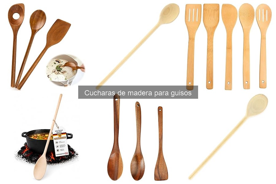 Tipos de Cucharas de Madera para Guisos: Usos y Características