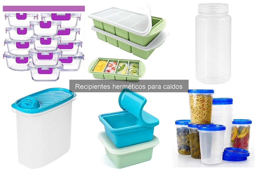 Tipos de recipientes herméticos para caldos: Guía completa