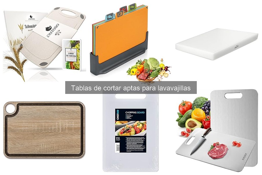 Tipos de tablas de cortar aptas para lavavajillas