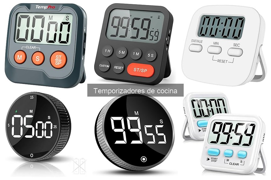 Tipos de temporizadores de cocina: mecánicos y digitales