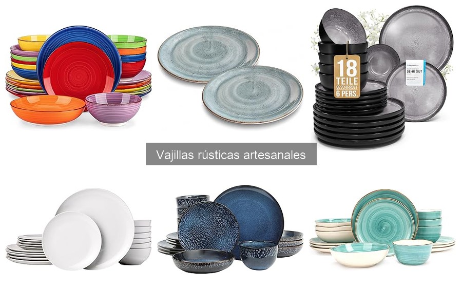 Tipos de vajillas rústicas artesanales para tu mesa