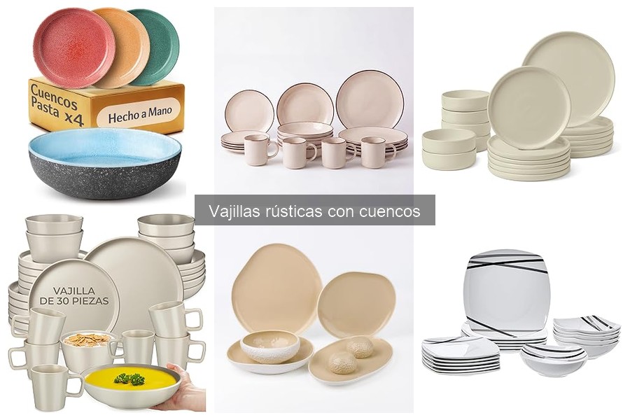 Tipos de vajillas rústicas para cocina: guía completa