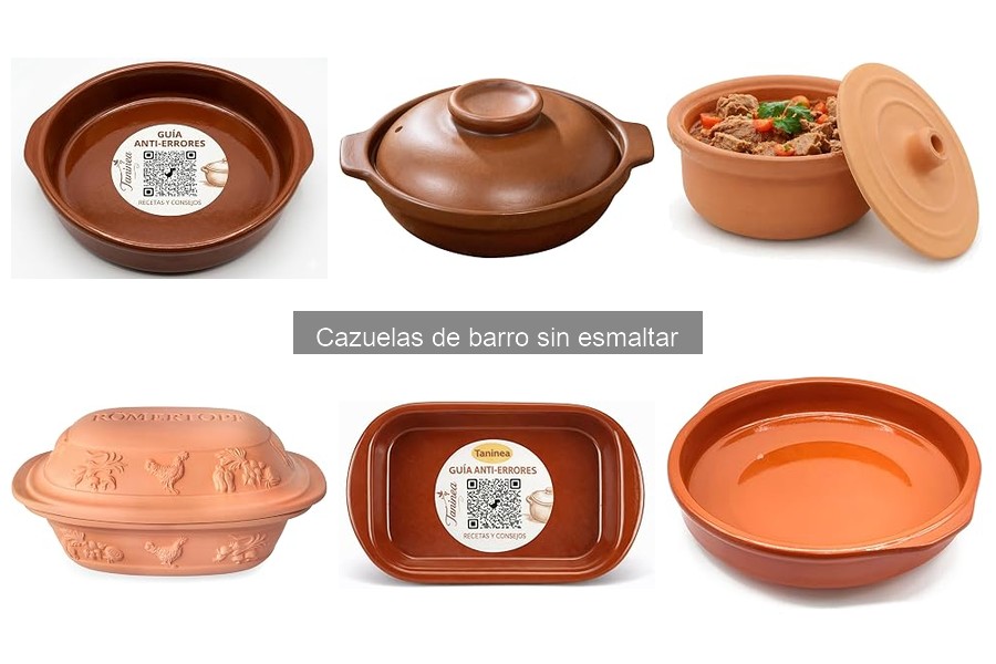 Ventajas de las cazuelas de barro sin esmaltar frente a otras