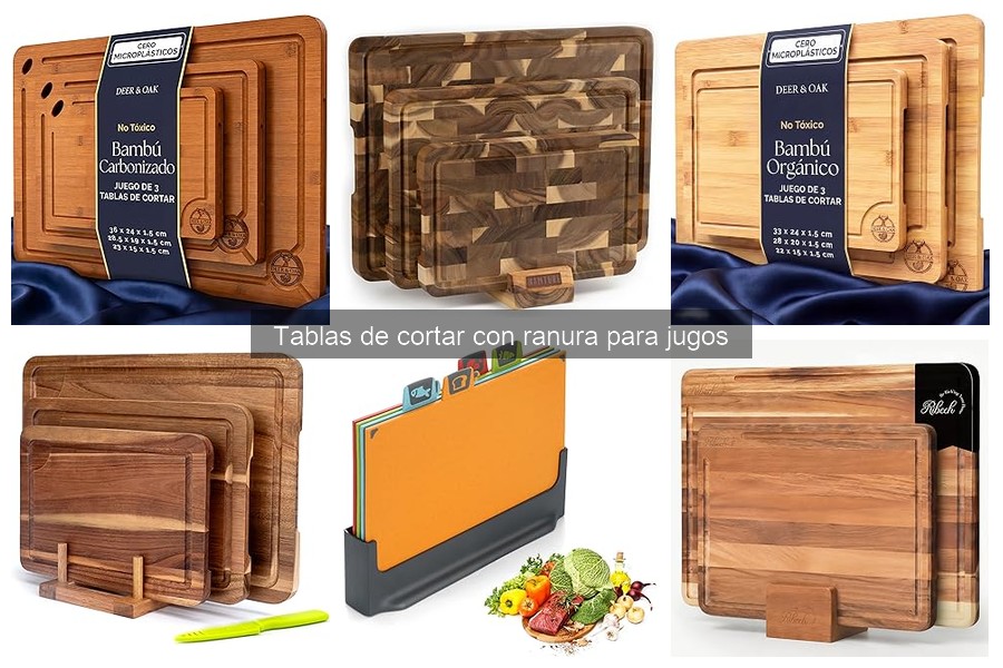 Ventajas de las tablas de cortar con ranura para jugos