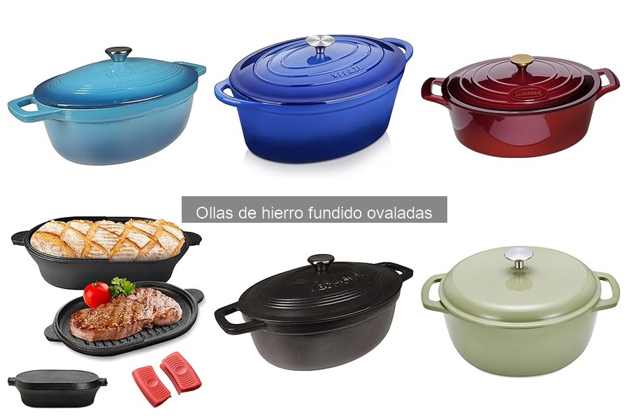 Ventajas y desventajas de las ollas de hierro fundido ovaladas