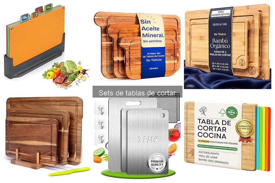 Ventajas y desventajas de los sets de tablas de cortar